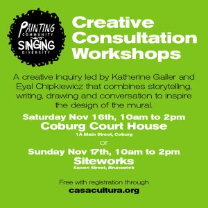 Creative Consultation Workshops for Painting Community, Singing Diversity